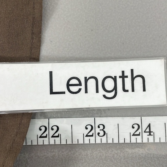 ESCADA Blouse Top Shirt Brown Linen Silk Button Front Tie Peplum Size Small - Picture 9 of 16